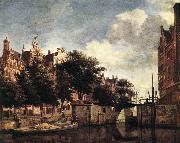 HEYDEN, Jan van der The Martelaarsgracht in Amsterdam oil
